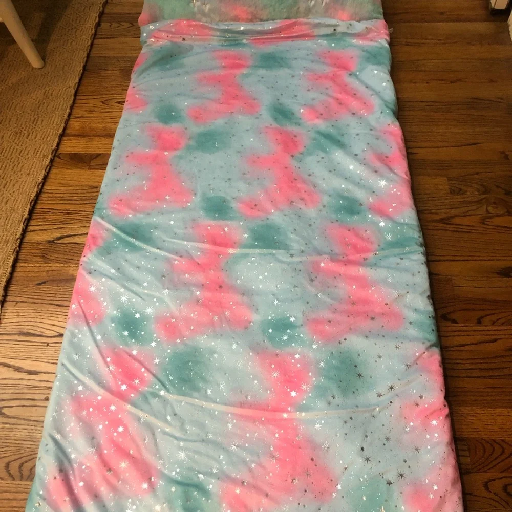 Justice Kids Unicorn Sherpa Slumber Sleeping Bag